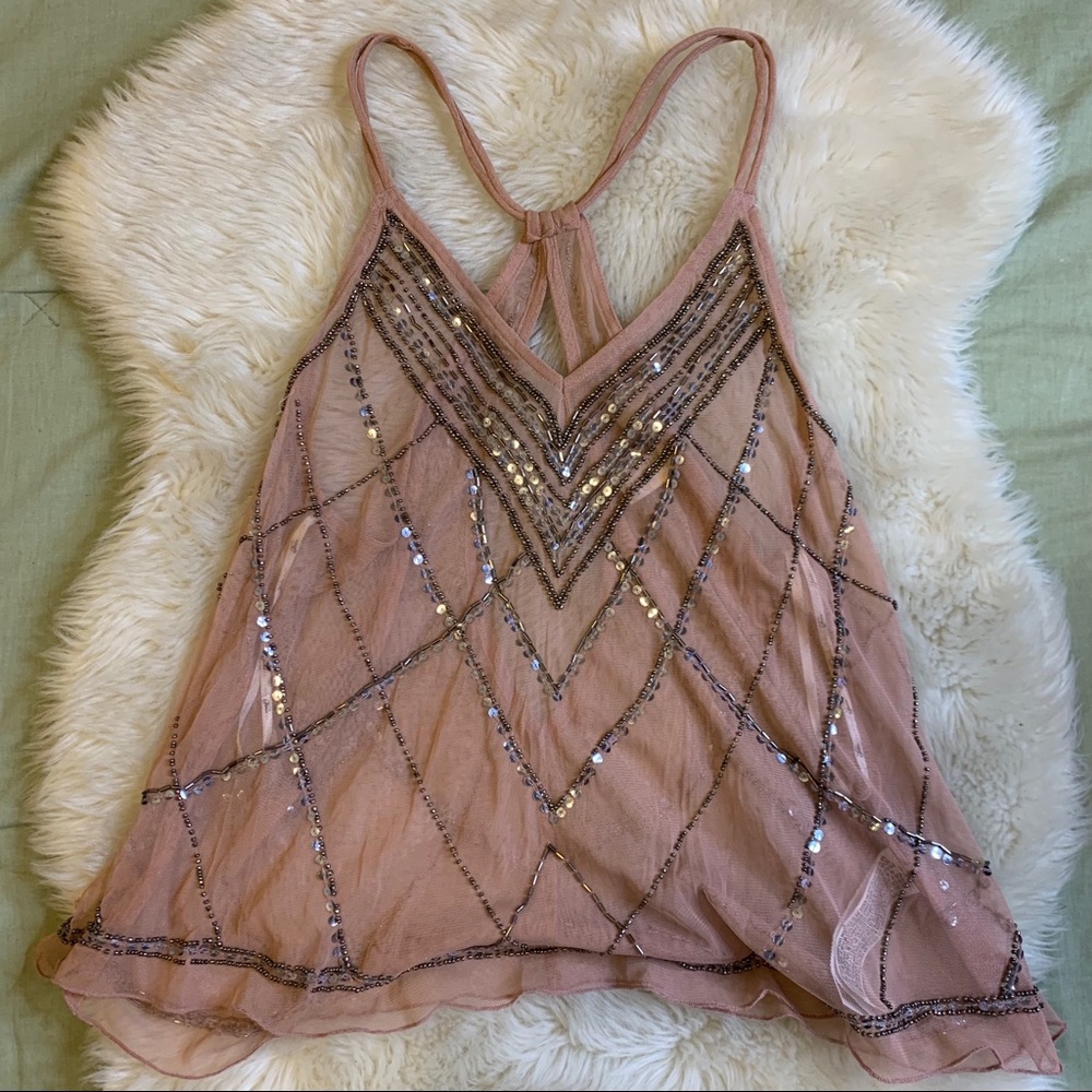 Size small sequin top